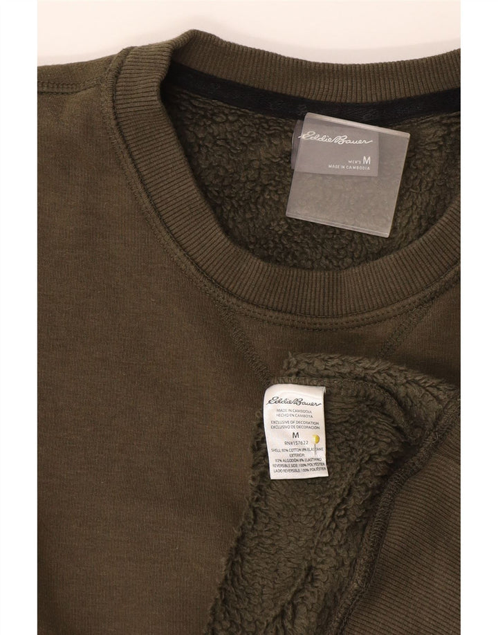 Hanorac pentru bărbați Eddie Bauer Pulover Medium Kaki Bumbac