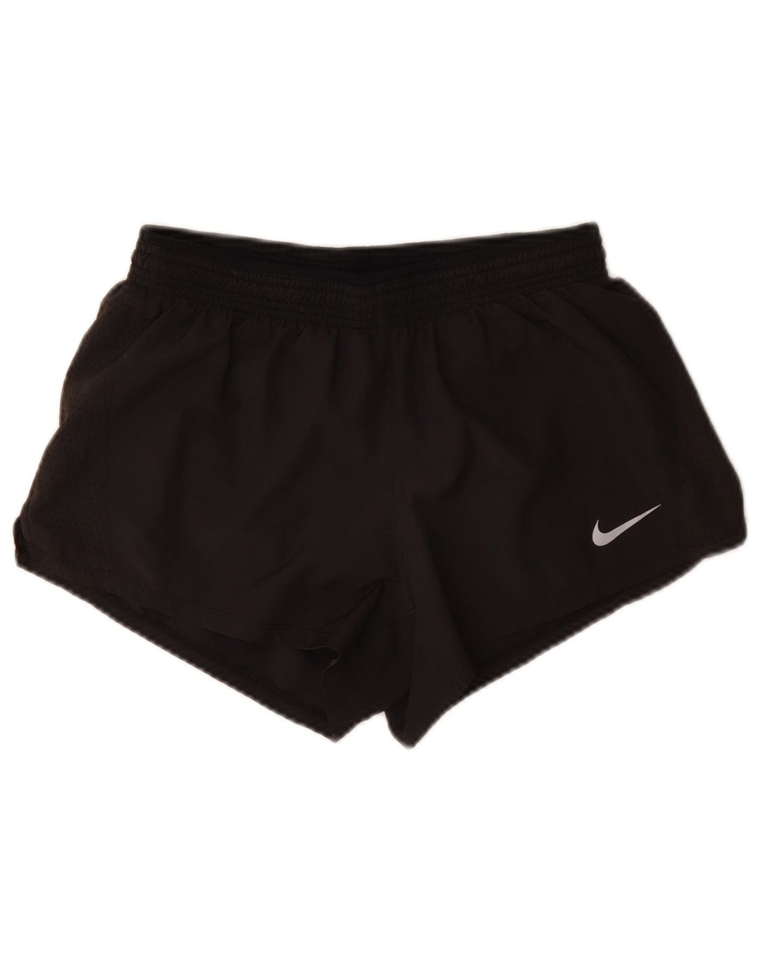 Pantaloni scurți sport Nike Dri Fit pentru femei UK 12 Poliester mediu negru