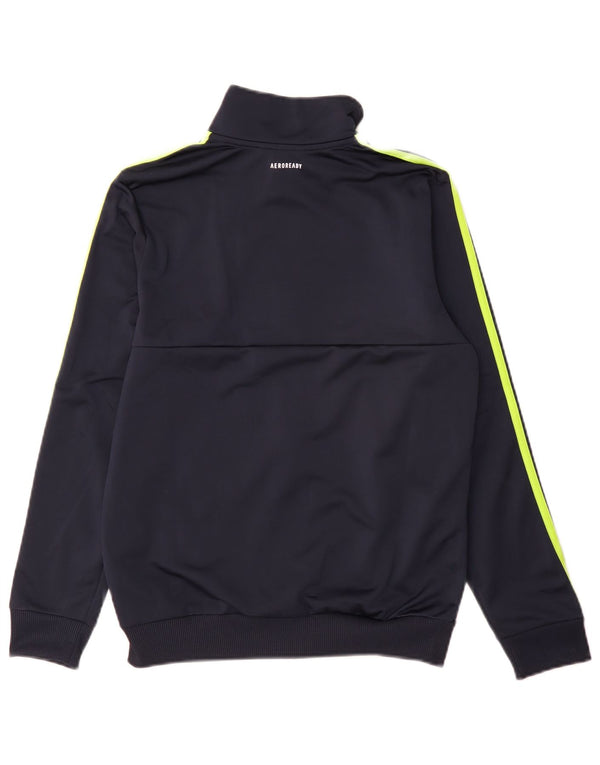 Jachetă de trening Adidas Aeroready pentru băieți 13-14 ani, poliester, albastru bleumarin