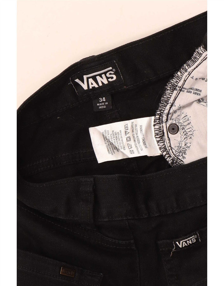 Blugi slim pentru bărbați Vans W34 L32 bumbac negru