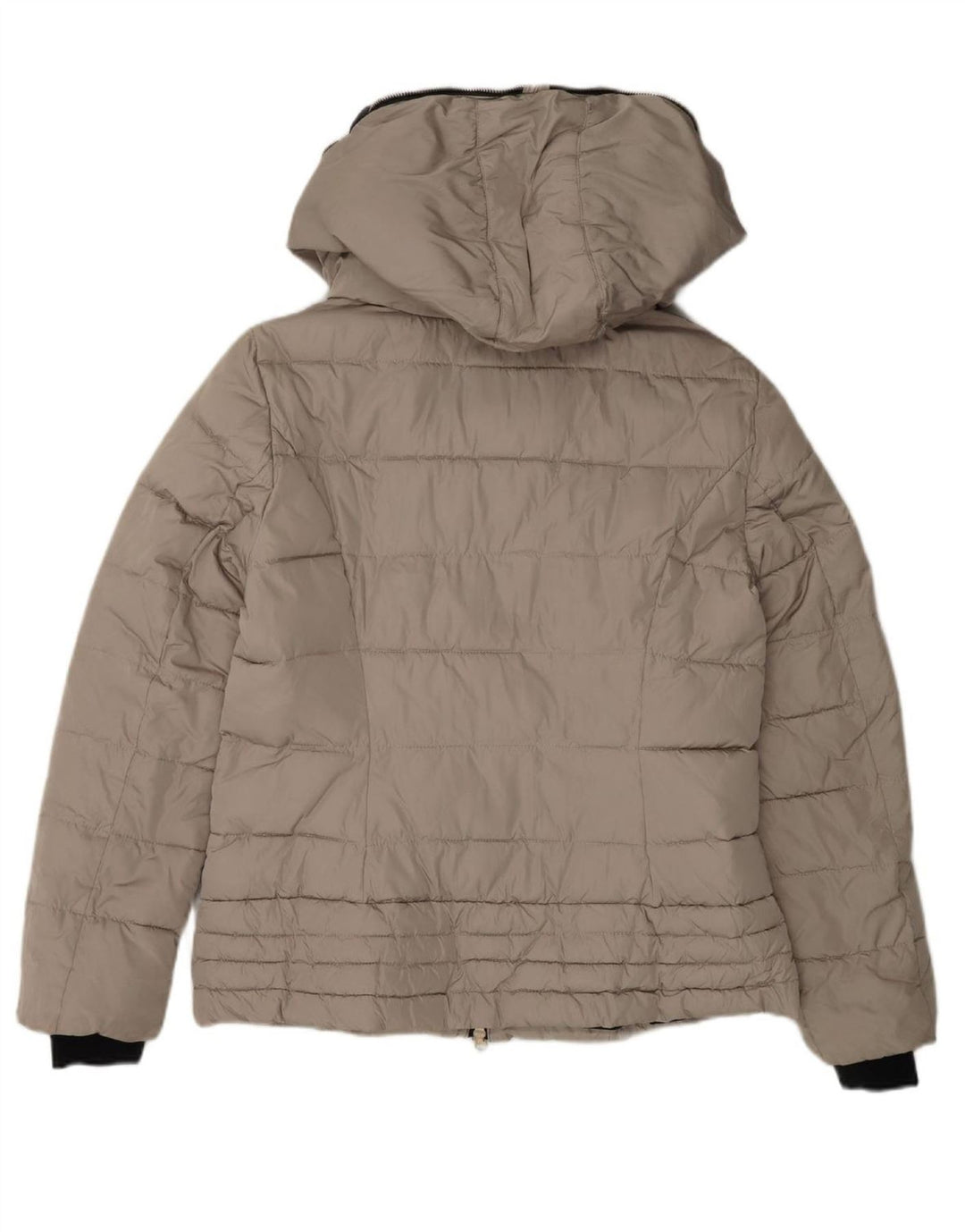 ELLESSE Womens Hooded Padded Jacket UK 18 XL Grey Polyester