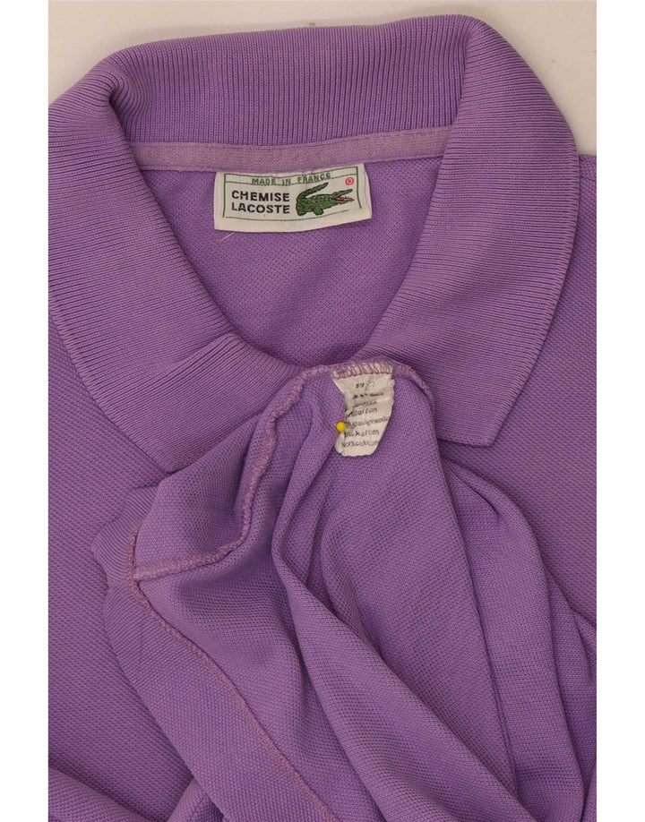 Tricou polo Lacoste pentru bărbați, bumbac violet mediu