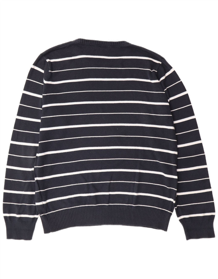 Pulover pentru bărbați TIMBERLAND cu gât crew pulover XL, bumbac cu dungi bleumarin