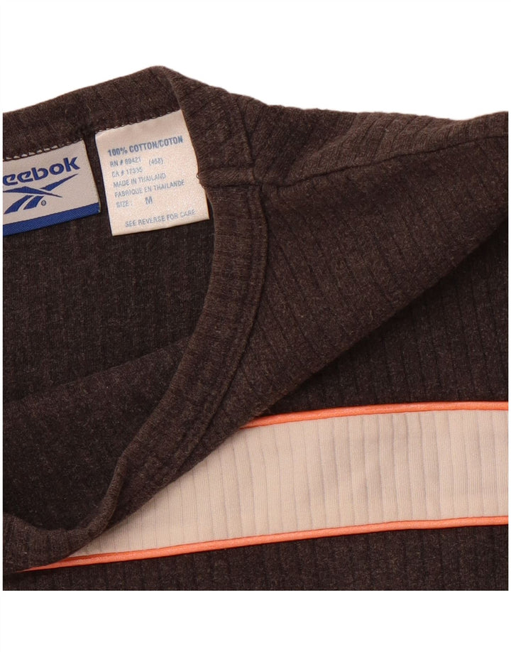 Reebok Tricou dama Top UK 12 Medium Gri Colorblock Bumbac