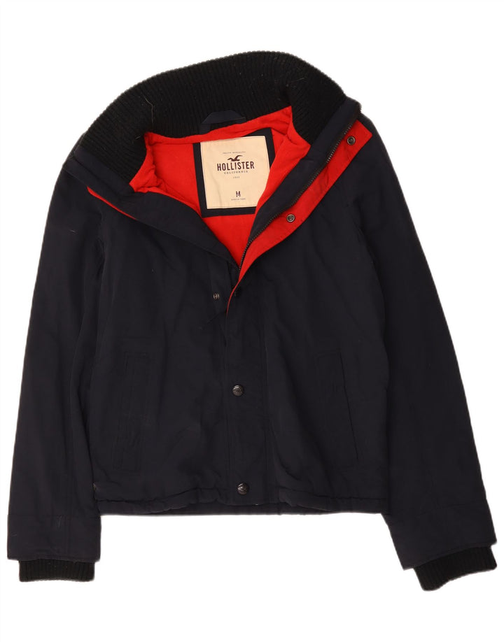 Jachetă Windbreaker Hollister pentru bărbați UK 38 Medium Bleumarin Poliester