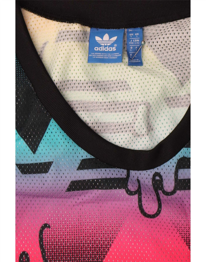 Vestă pentru bărbați Adidas cu model abstract, poliester multicolor mare