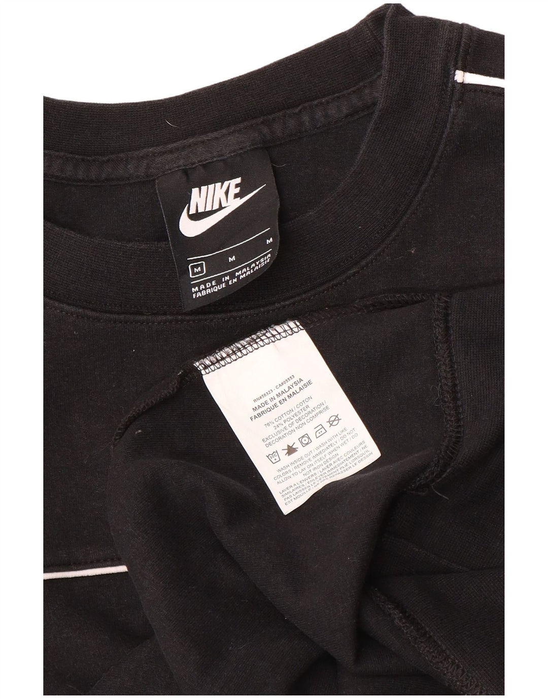 Pulover Nike pentru femei, UK 14, bumbac mediu negru