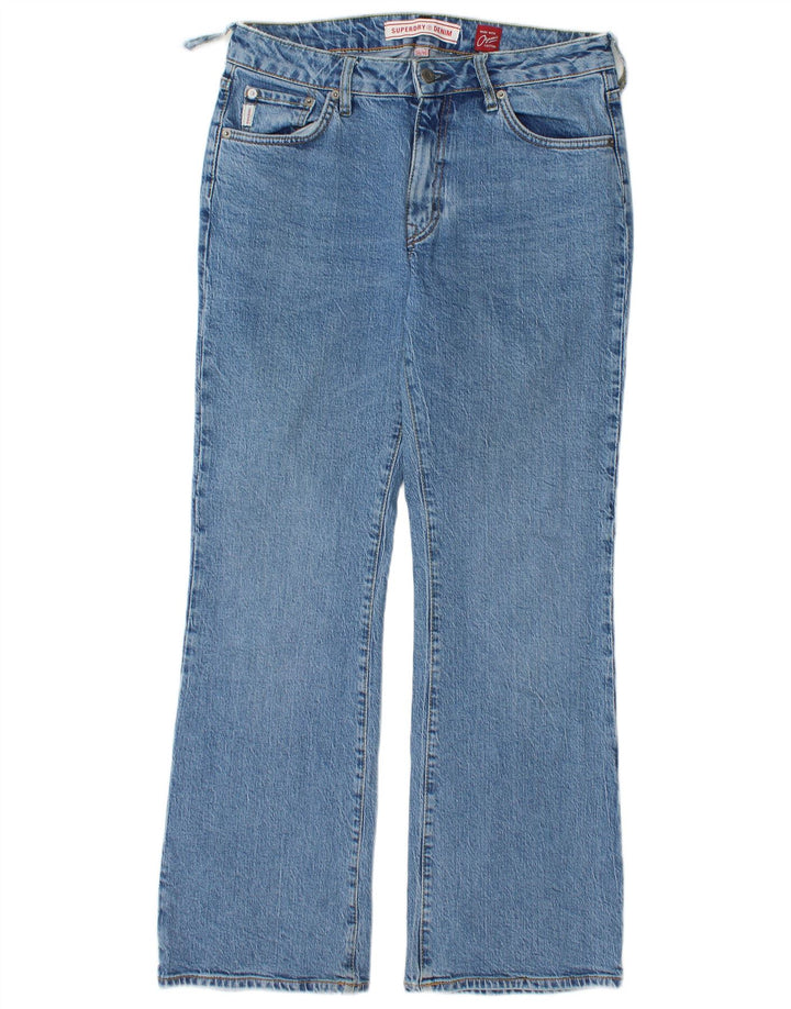 Blugi Superdry pentru femei Bootcut W30 L30, bumbac albastru