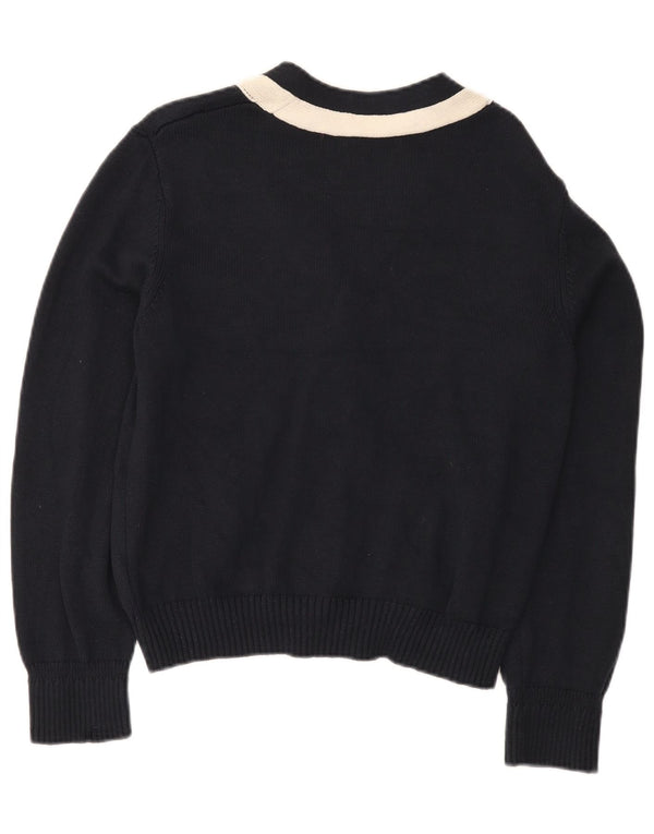 Pulover cardigan pentru femei Marks & Spencer UK 14 Medium Bleumarin Colorblock