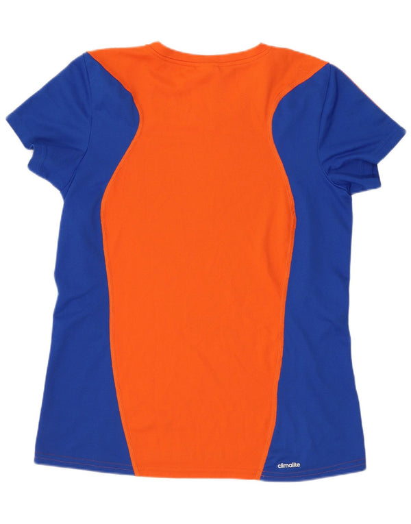 Tricou Adidas Climalite pentru femei Top UK 16 Large Orange Colorblock