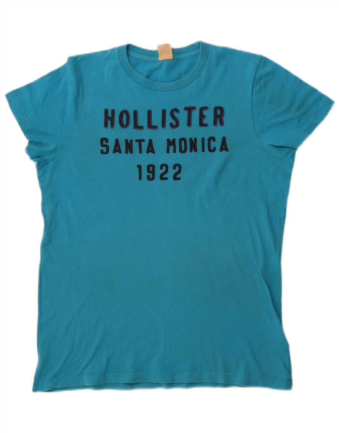 Tricou grafic Hollister pentru bărbați Top din bumbac albastru mediu