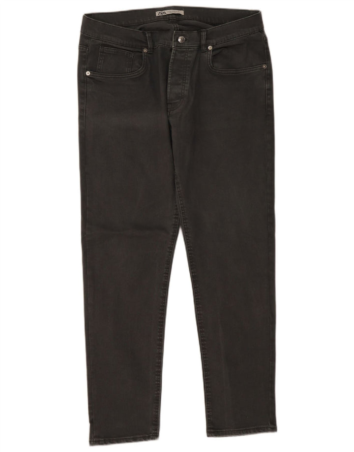 Blugi slim pentru bărbați Zara EU 46 XL W36 L30 gri