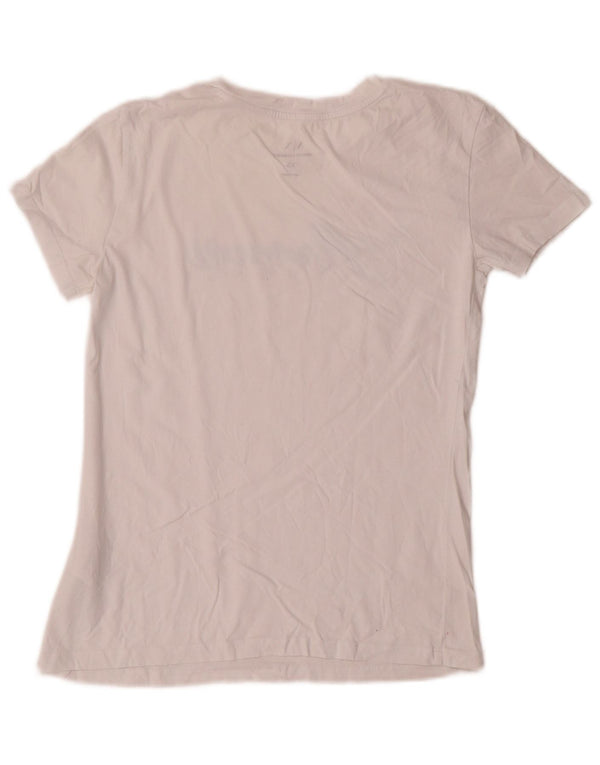 Armani Exchange Tricou cu grafic pentru femei Top UK 6 XS Bumbac alb