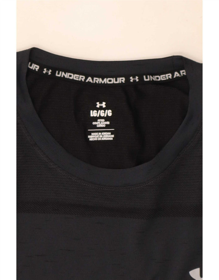 Tricou Under Armour pentru bărbați Top mare, gri pete