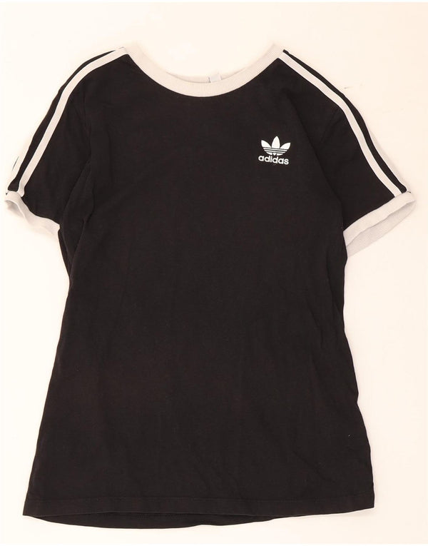 Tricou Adidas pentru femei Top UK 12 Medium Black Colorblock Bumbac