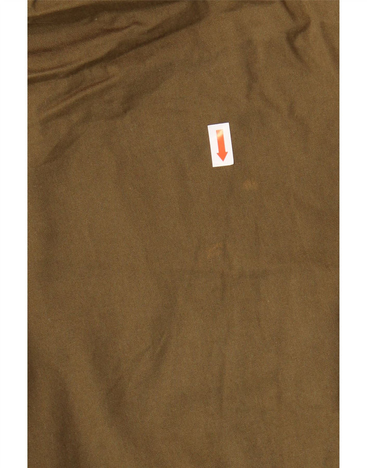 JACK WILLS Jachetă de vânt cu glugă supradimensionată pentru femei UK 12 Medium Khaki