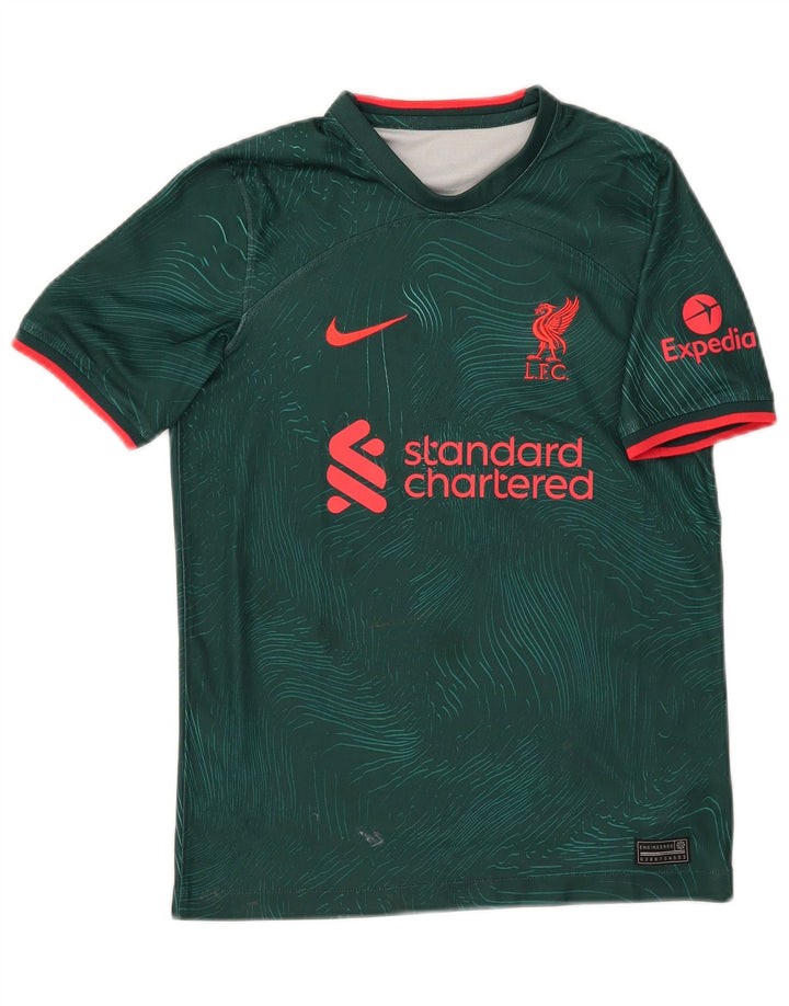 Tricou grafic pentru băieți NIKE Top 11-12 ani Poliester verde