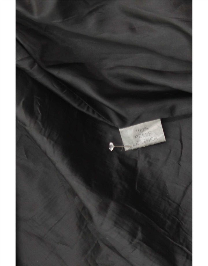 Jachetă de piele pentru bărbați Suprema UK 38 Medium Black