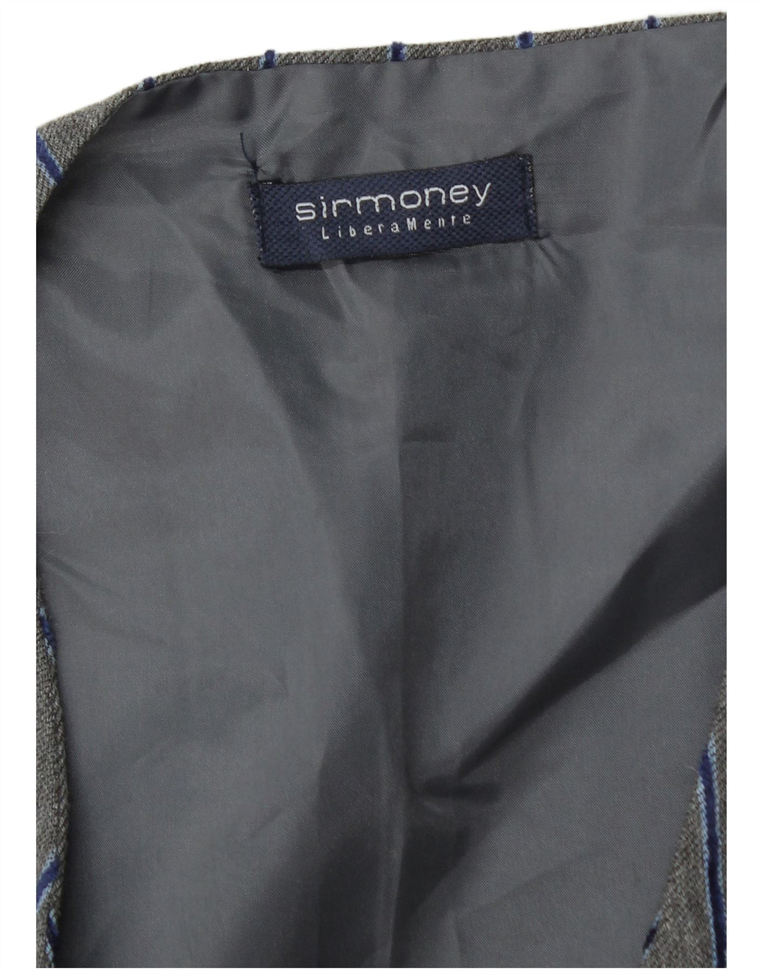 Vestă pentru bărbați Sirmoney XL poliester cu dungi gri