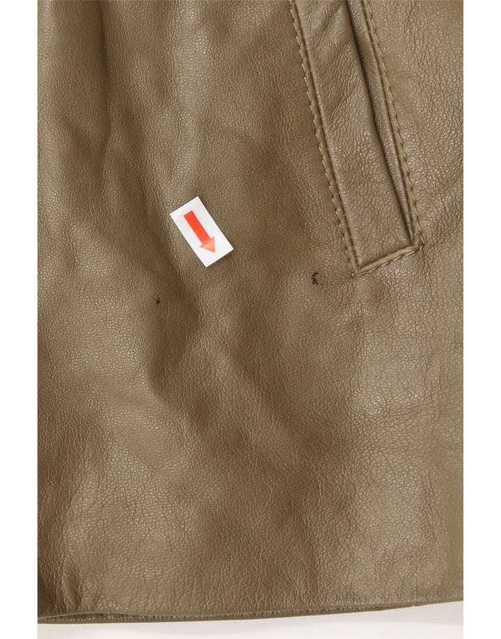 VINTAGE Womens Leather Jacket IT 50 XL Brown Leather Vintage Vintage and Second-Hand Vintage from Messina Hembry 