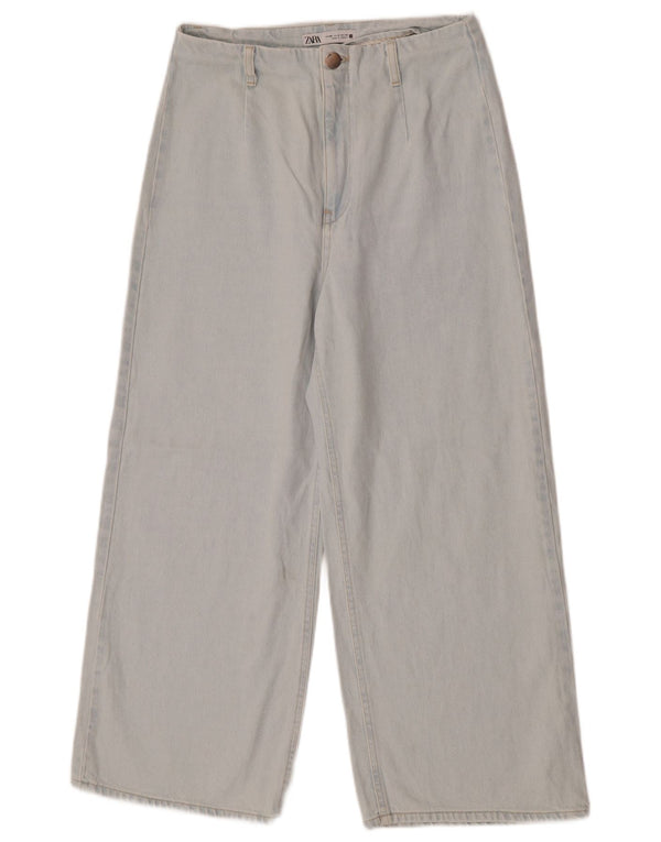 Blugi pentru femei Zara cu picioare late EU 40 Medium W30 L26 Albastru