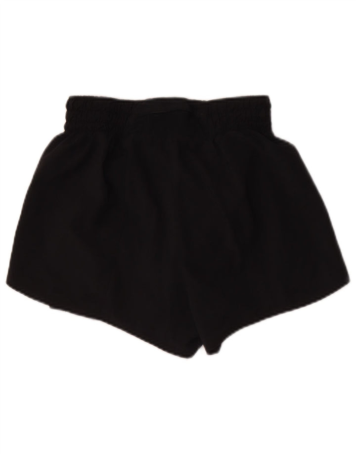 Pantaloni scurți sport Nike Dri Fit pentru femei UK 8 Small Negru Poliester