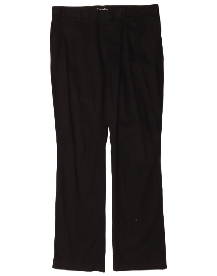 Massimo Dutti Pantaloni chino bootcut pentru femei W34 L32 bumbac negru