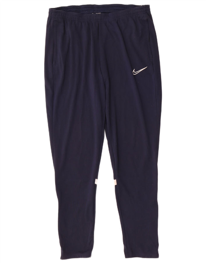 Pantaloni de trening Nike Dri Fit pentru bărbați, poliester mediu albastru bleumarin