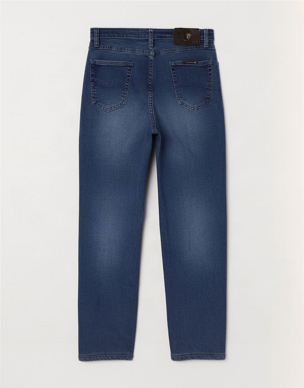 Blugi trussardi pentru femei cu talie înaltă L30 L26 bumbac albastru