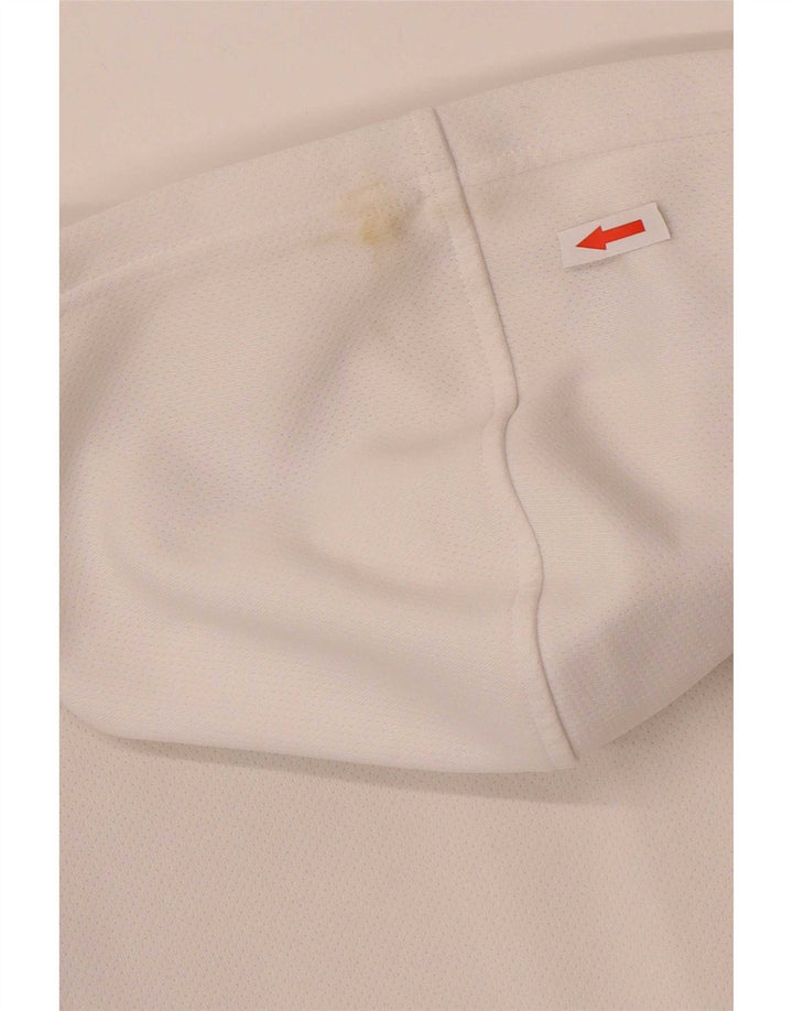 Pulover Adidas pentru femei, cu fermoar, UK 12 Poliester alb mediu