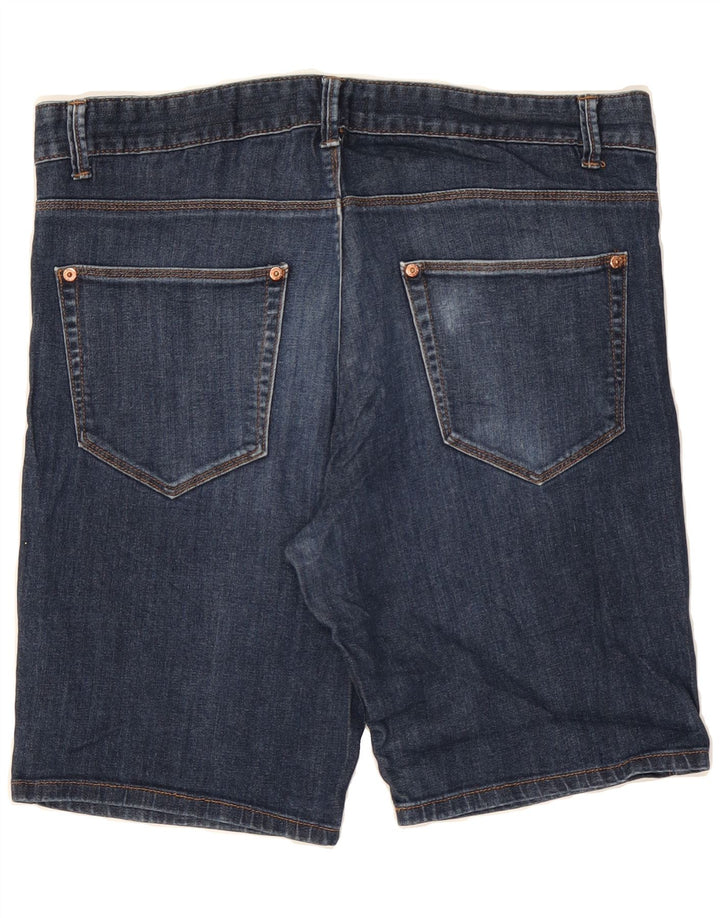 BENETTON Mens Denim Shorts W34 Large Navy Blue Cotton Vintage Benetton and Second-Hand Benetton from Messina Hembry 