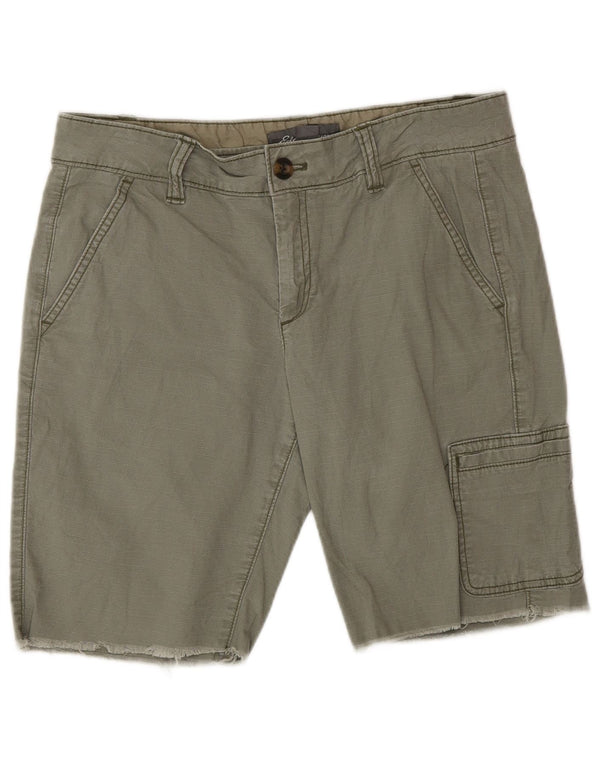 Pantaloni scurti cargo pentru femei Eddie Bauer US 6 Medium W30 Kaki Bumbac