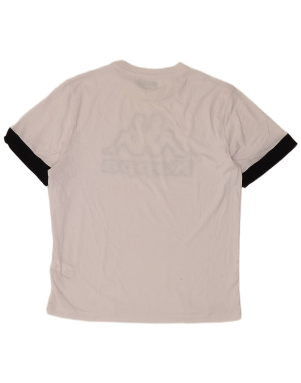 Tricou grafic pentru bărbați Kappa Top Medium White Bumbac