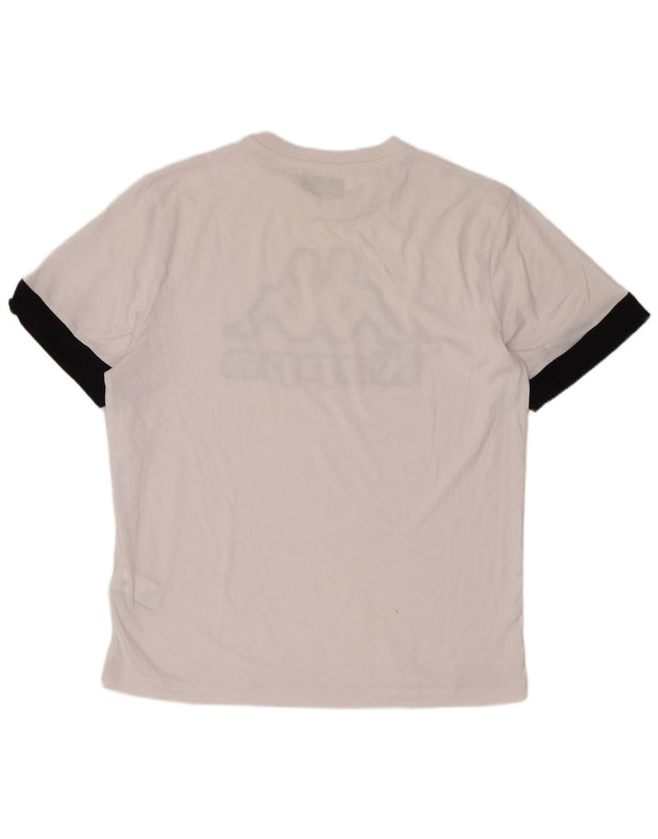 Tricou grafic pentru bărbați Kappa Top Medium White Bumbac