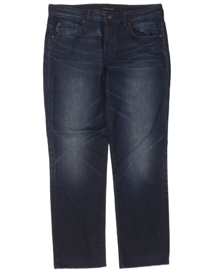 Blugi Calvin Klein Regular Slim pentru bărbați W32 L30 Albastru