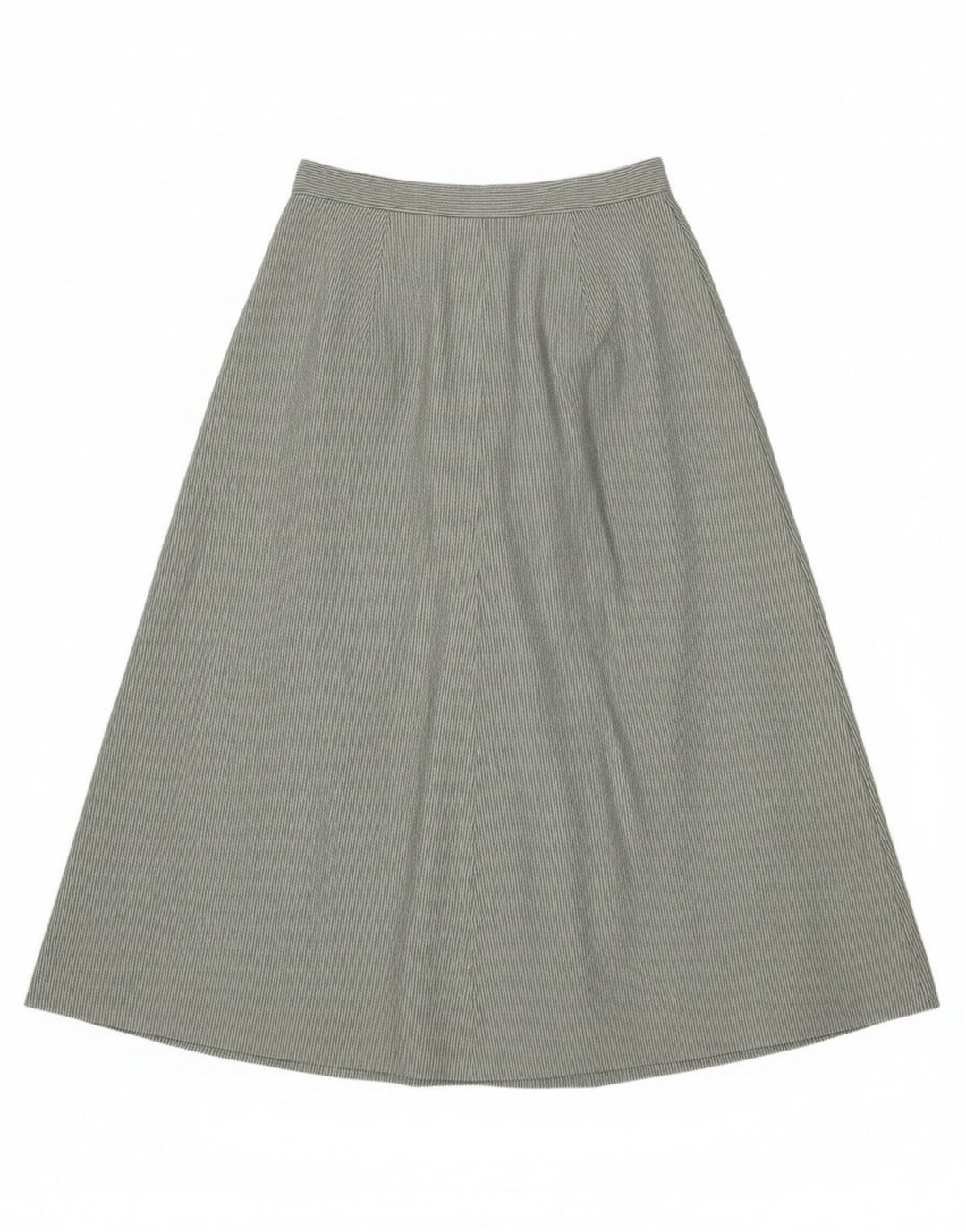 Fusta evazată pentru femei Vintage IT 46 Large W30 Poliester cu dungi verzi