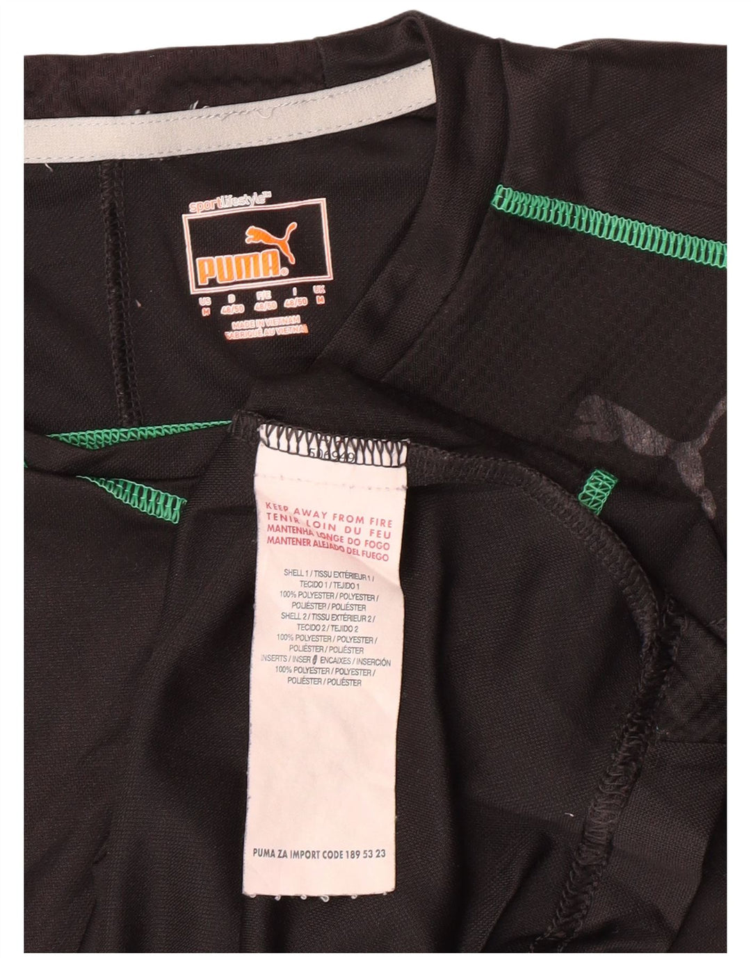 Tricou pentru bărbați PUMA Top Medium Negru Poliester