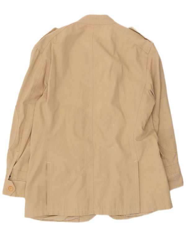 Jachetă militară pentru bărbați Zara UK 44 2XL bumbac bej