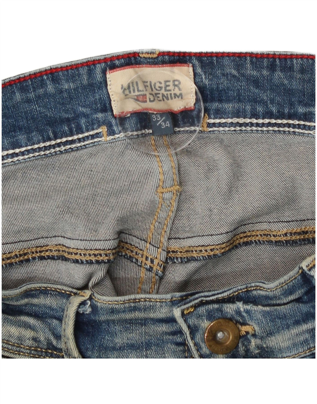 Blugi slim pentru femei Tommy Hilfiger W33 L29 bumbac albastru