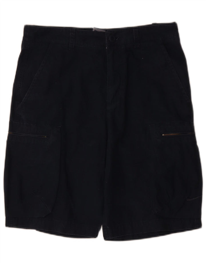 Pantaloni scurți cargo Nike pentru bărbați W30, bumbac, albastru bleumarin mediu