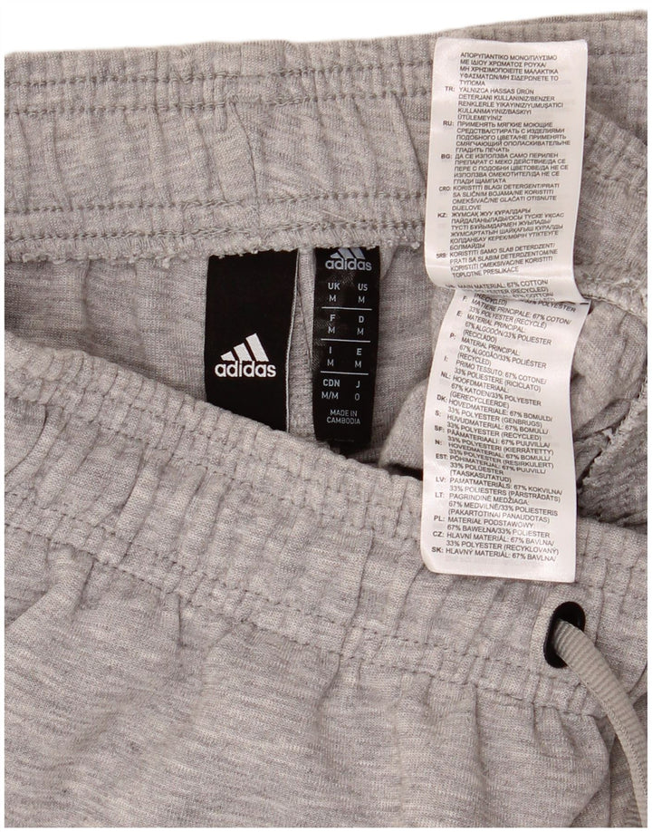 Pantaloni scurți sport pentru bărbați Adidas, bumbac gri mediu