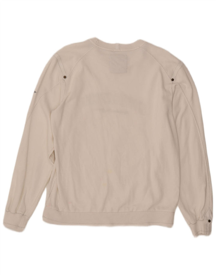 Hanorac grafic pentru bărbați CHAMPION Pulover mare alb