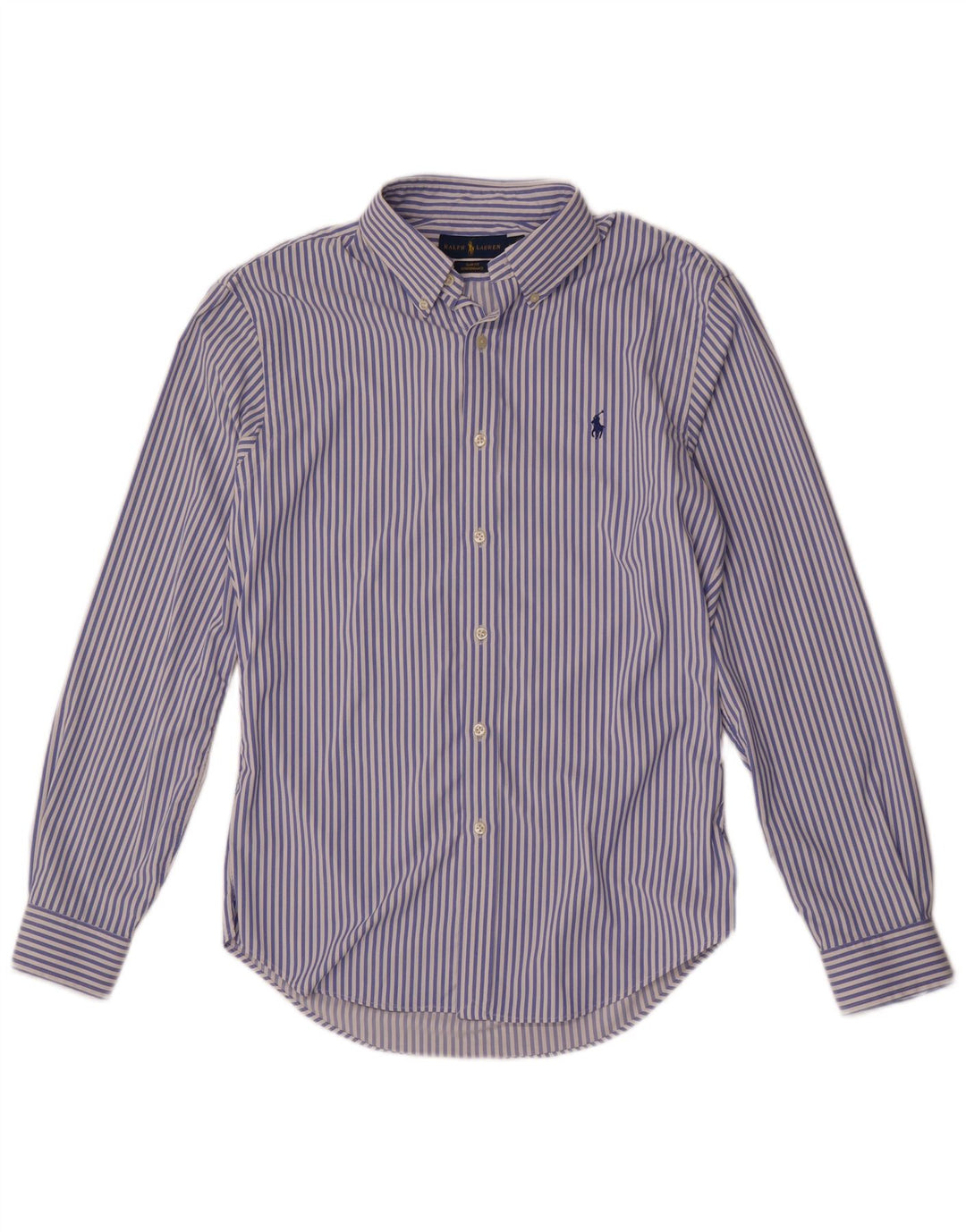 Cămașă pentru bărbați Ralph Lauren Slim Fit Nailon cu dungi albastre medii