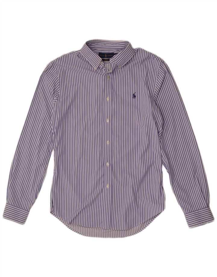 Cămașă pentru bărbați Ralph Lauren Slim Fit Nailon cu dungi albastre medii