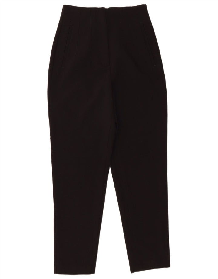 Pantaloni chino conici pentru femei Zara XS W24 L26 Poliester negru