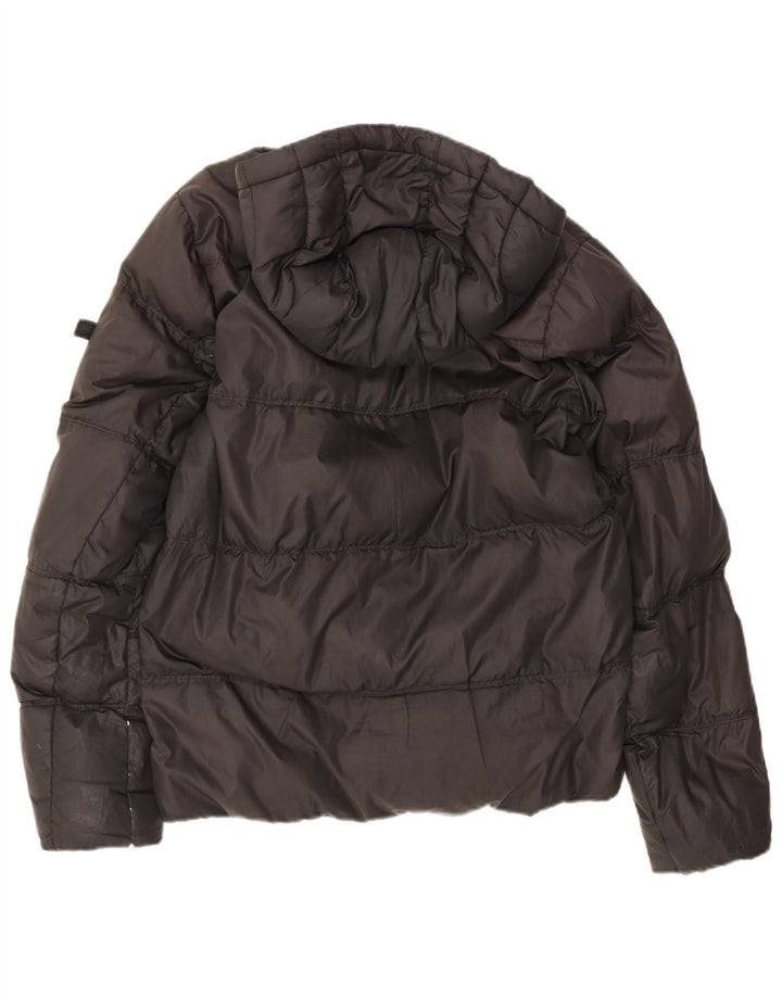 Jachetă căptușită cu glugă Tommy Hilfiger pentru bărbați UK 38 Poliester mediu negru