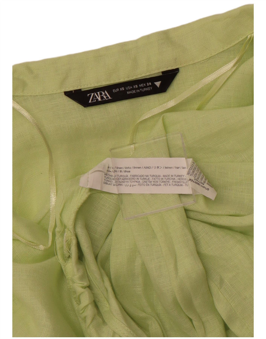 Top cardigan pentru femei ZARA UK 6 XS Verde in