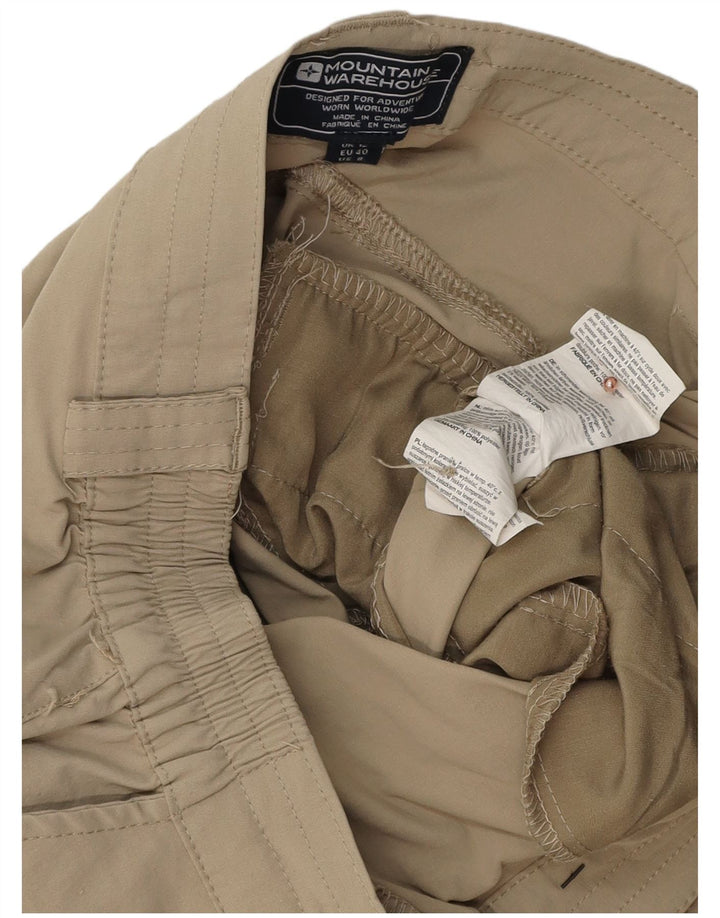Mountain Warehouse Pantaloni Cargo Capri pentru femei UK 12 Medium W30 L19 Bej