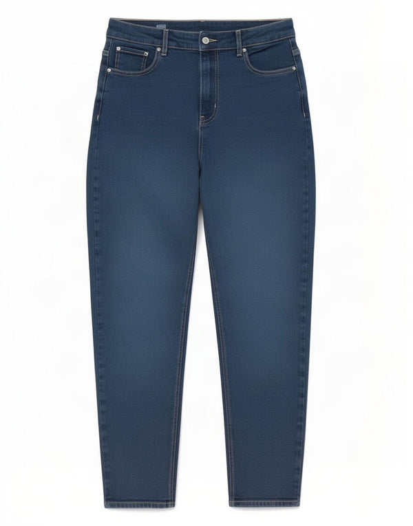 Blugi conici pentru femei Marks & Spencer UK 14 Large W32 L27 Blue Bumbac