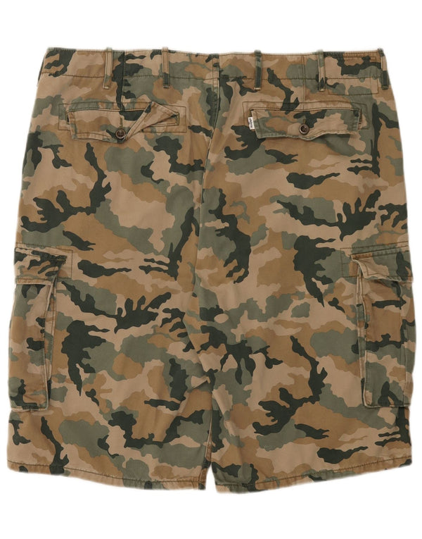 Pantaloni scurți cargo pentru bărbați Levi's W40 XL, bumbac, camuflaj, kaki
